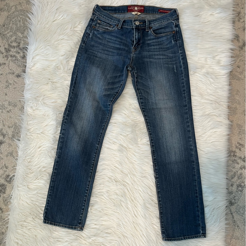 Lucky Brand Sofia Straight 6/28 Blue Jeans